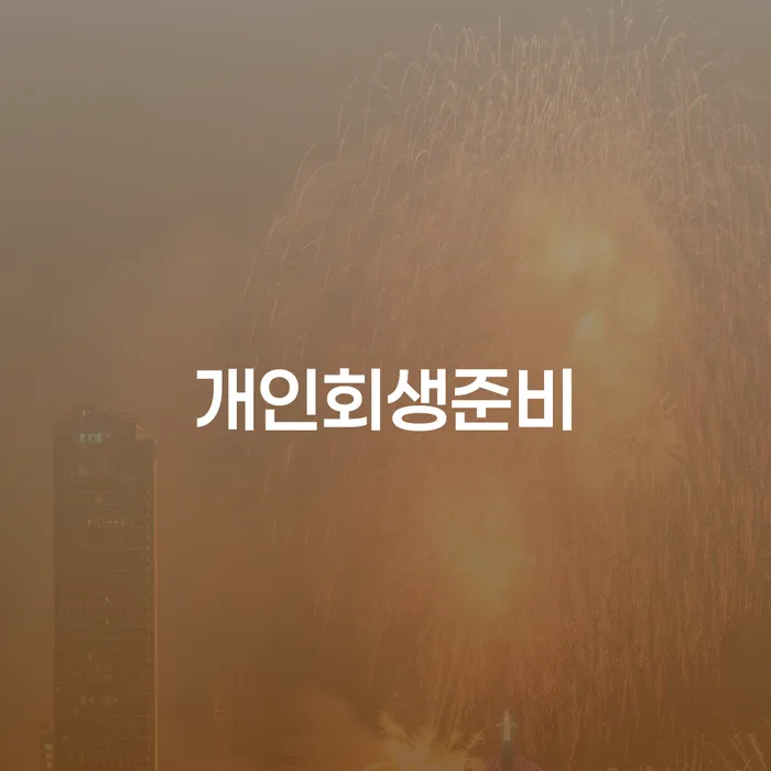 개인회생신청절차 개인회생 처리방법 노하우