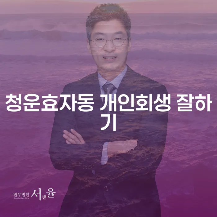 청운효자동 개인회생 잘하기
