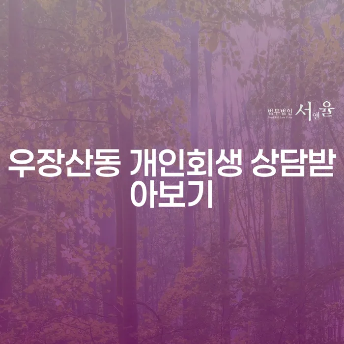우장산동 개인회생 상담받아보기