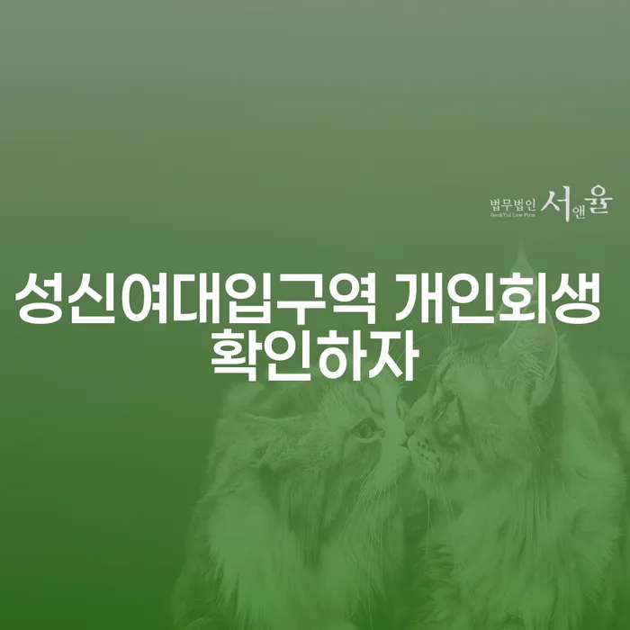 성신여대입구역 개인회생 확인하자