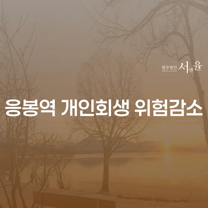 응봉역 개인회생 위험감소