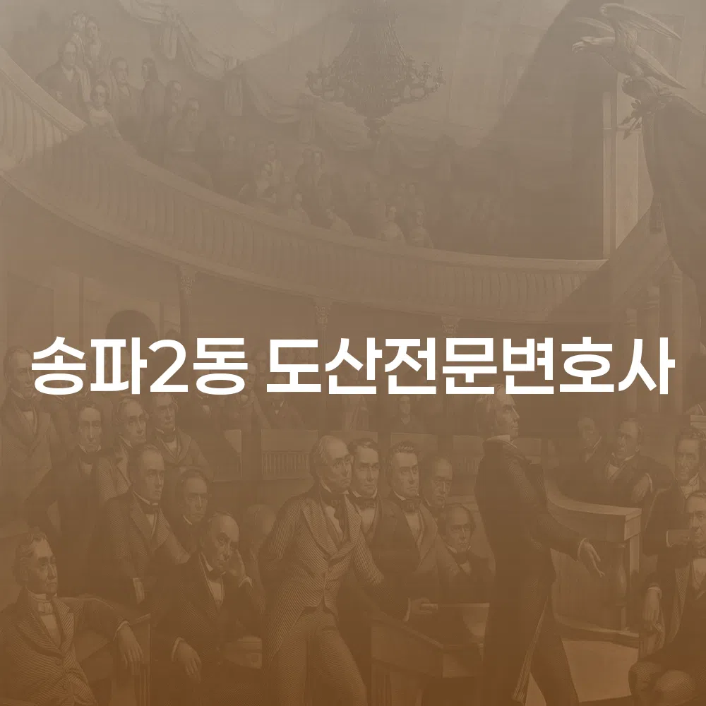 송파2동 도산전문변호사와 개인회생 절차 이해하기